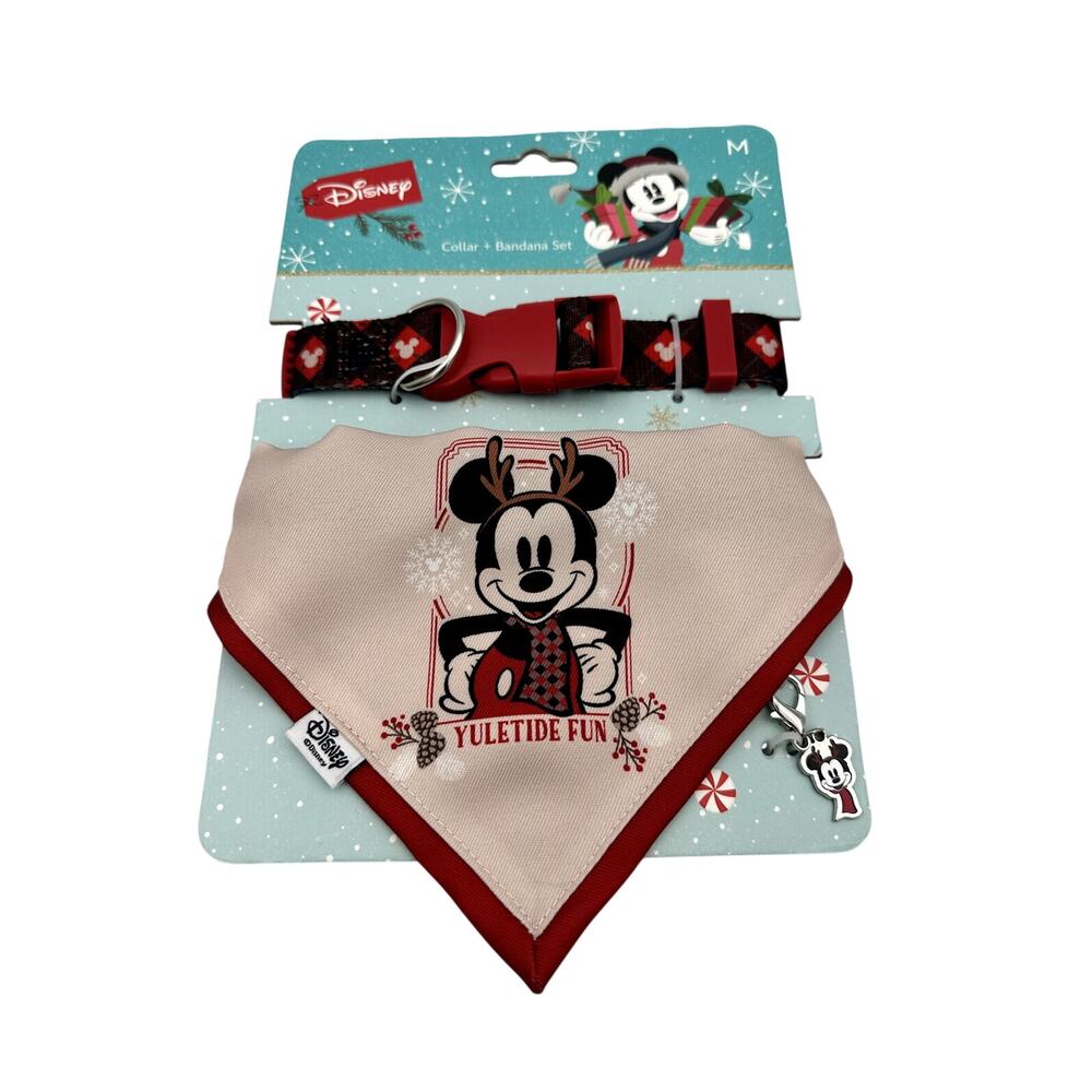 Disney Mickey Mouse Collar, Bandana & Mickey Charm Size: Medium